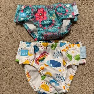 Pair of Charlie Banana Reusable Swim Diapers 16-28lbs
